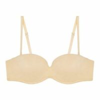 Soutien-gorge bandeau avec armatures microfibre seconde peau NOTHING Beige Lou