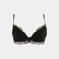 Soutien-gorge push-up dentelle à armatures Noir Lise Charmel