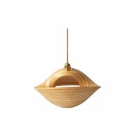 Suspension Lombak bambou naturel 40 cm Marron Mahe Homeware