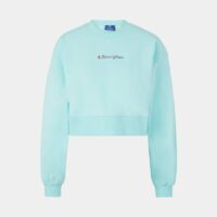 Sweat crop top coton Bleu Champion