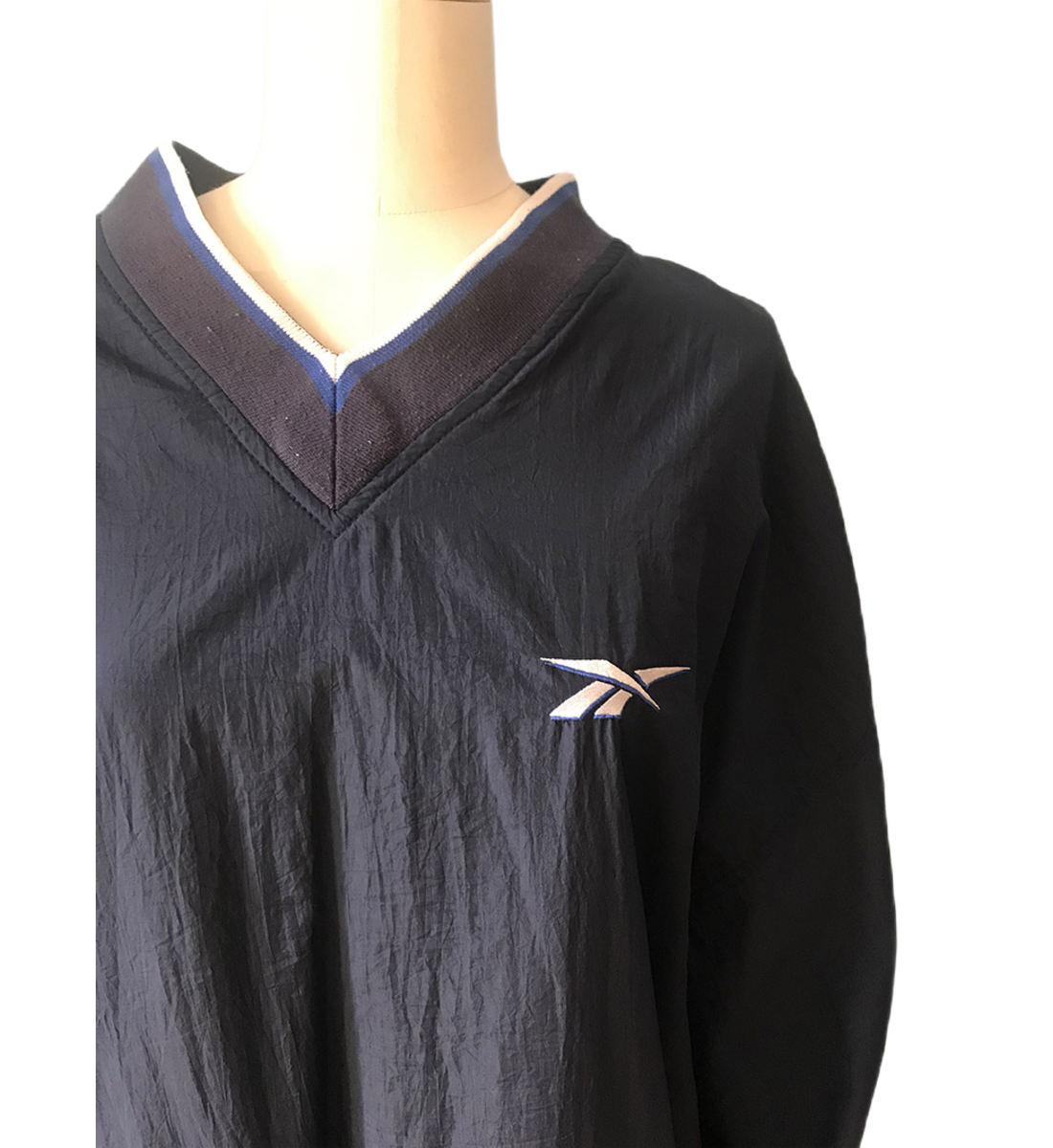Sweat type Anorak à encolure en V Noir CrushOn Sweat type Anorak à encolure en V Noir CrushOn
