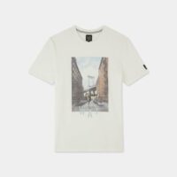 T-shirt Golden Age photo coton organique Beige We Are Young by Ikks