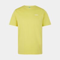T-shirt droit signature coton Jaune Surprise