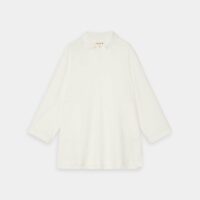Top ample en soie Blanc Icicle