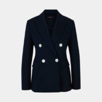 Veste blazer Zibello double boutonnage Bleu Max Mara