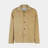 Veste courte droite Lavi velours milleraies stretch Beige Nanushka