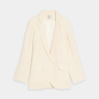 Veste tailleur Bruna lin Beige Ines de la Fressange Paris