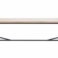 Banquette en acier et bois - Mazanli