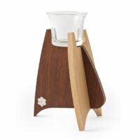 Cache-pot / Bougeoir en bois massif - Karn