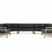 Canapé de jardin modulable en tissu - Ethimo