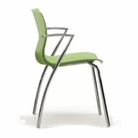 Chaise empilable en plastique avec accoudoirs - Talin