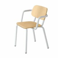 Chaise en hêtre avec accoudoirs - Et Al.