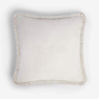 Coussin uni en velours avec revêtement amovible - Lo Decor