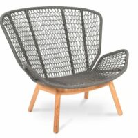 Fauteuil de jardin en tissu avec accoudoirs - Fischer Möbel
