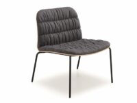 Fauteuil rembourré en tissu - Midj