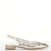 Ballerines slingback pointues en cuir - Mjus
