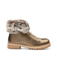 Bottines cuir montagne fourrées lacen - Les Tropeziennes Par M Belarbi