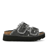 Mules plateforme en denim stormy - Colors Of California