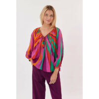 Blouse Recital col V imprimée - Derhy