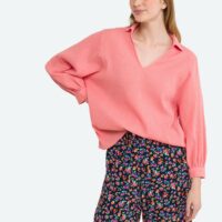 Blouse ample col v manches 3/4 - Des Petits Hauts