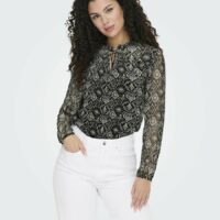 Blouse fluide col montant - Only