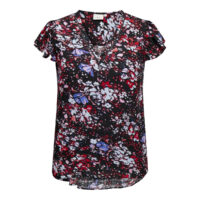 Blouse imprimée col V manches courtes - Only Carmakoma
