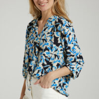 Blouse imprimée col à nouer - Jdy