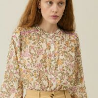 Blouse imprimée col rond manches longues JEANNE - Louise Misha