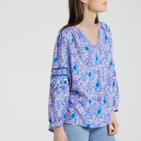 Blouse imprimée encolure V - See U Soon