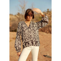 Blouse imprimée manches longues BEATA - La Petite Etoile