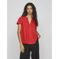 Blouse manches courtes col V - Vila