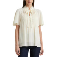 Blouse manches courtes col lavallière ADAR - Lauren Ralph Lauren