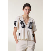 Blouse manches courtes volantes CHLOE - Leon &Amp;Amp; Harper