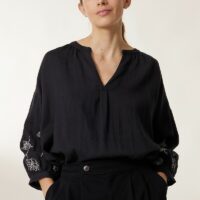 Blouse manches longues brodées CLUB - Leon &Amp;Amp; Harper
