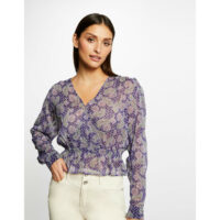 Blouse manches longues imprimée - Morgan