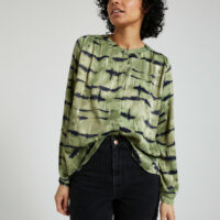 Blouse satinée imprimé zèbré - Vila