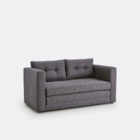 Canapé convertible tissu texturé 2 places Udel - So'Home