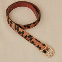 Ceinture cuir imprimé ASTRID PONY - Petite Mendigote