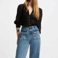 Chemise manches longues plis - Morgan