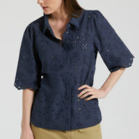 Chemisier manches larges broderies anglaises - Vero Moda