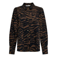 Chemisier manches longues imprimé animalier - Only