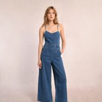 Combi-pantalon à bretelles denim - Molly Bracken