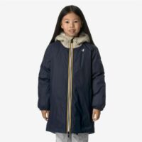 Coupe-vent long zippé à capuche Eiffel Orsetto - K-Way