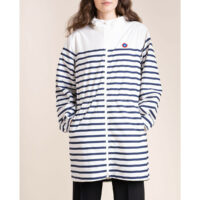 Coupe-vent zippé mi-long AMELOT PRINT MARINIERE - Flotte