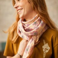 Grand foulard coton LATIKA FLORA BOLD - Apaches Collections