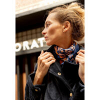 Grand foulard en satin LALAVIDA SIROCCO - Apaches Collections