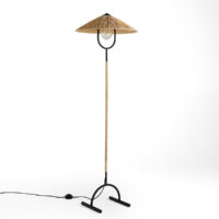Lampadaire métal fer et raphia Mr Tanguy - Mama Shelter