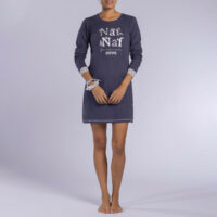 Liquette manches longues jersey coton Poésie - Naf Naf