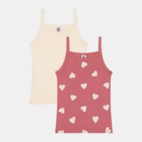 Lot de 2 débardeurs fines bretelles en coton - Petit Bateau