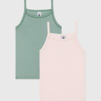 Lot de 2 maillots de corps à fines bretelles - Petit Bateau